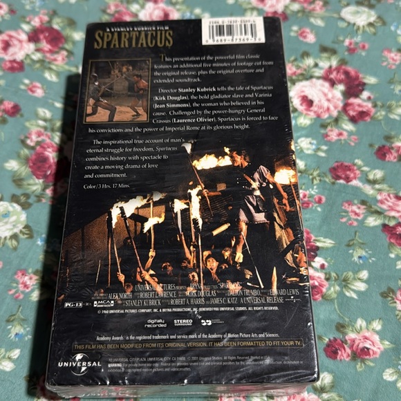 Spartacus! VHS 📼 📼 Movie. Unopened! Very good condition. Classic movie. Vintage. - Picture 4 of 8
